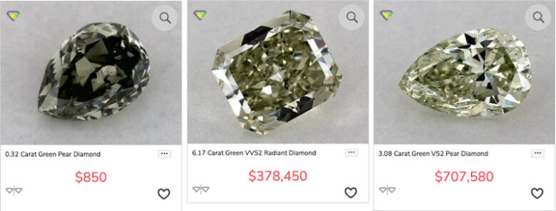 グリーンダイヤモンドの値段